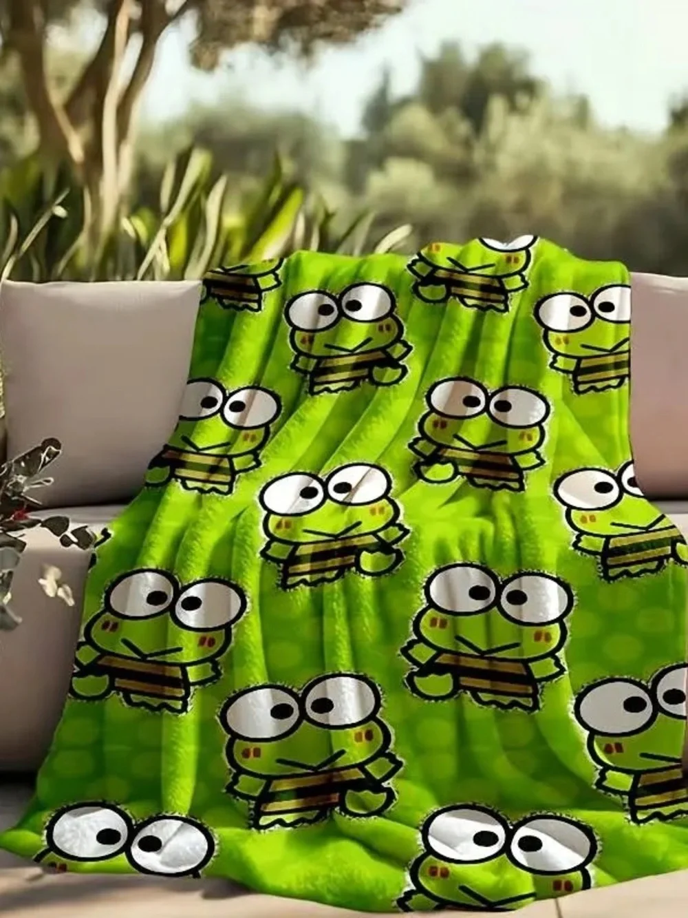 Keroppi Throw Blanket